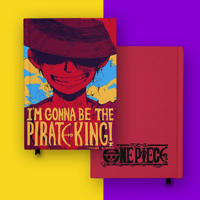 

Notebook Monkey D Luffy Pirate King One Piece Anime Cosplay Buku Tulis Hardcover Jurnal Custom
