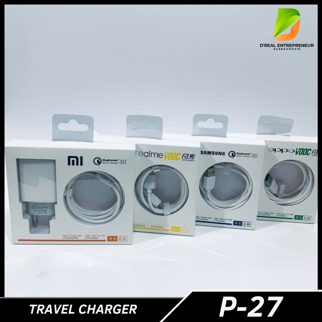 Travel Charger Brand P-27 1 Usb Original 2A Travel Fast Charger