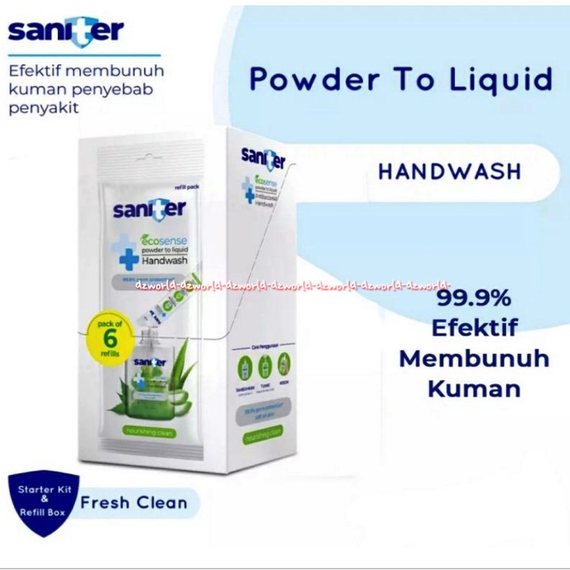 Saniter Ecosense Ecosense Handwash Starter Kit Fresh Clean Sabun Cuci Tangan Sanitizer Sanitier