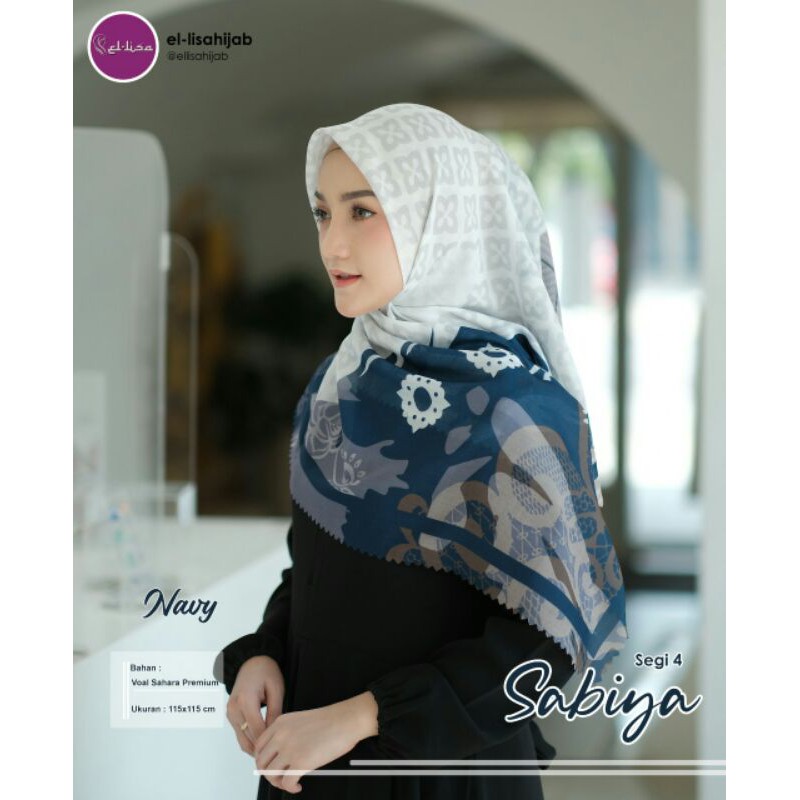 Segiempat Motif Ellisa Hijab Sabiya