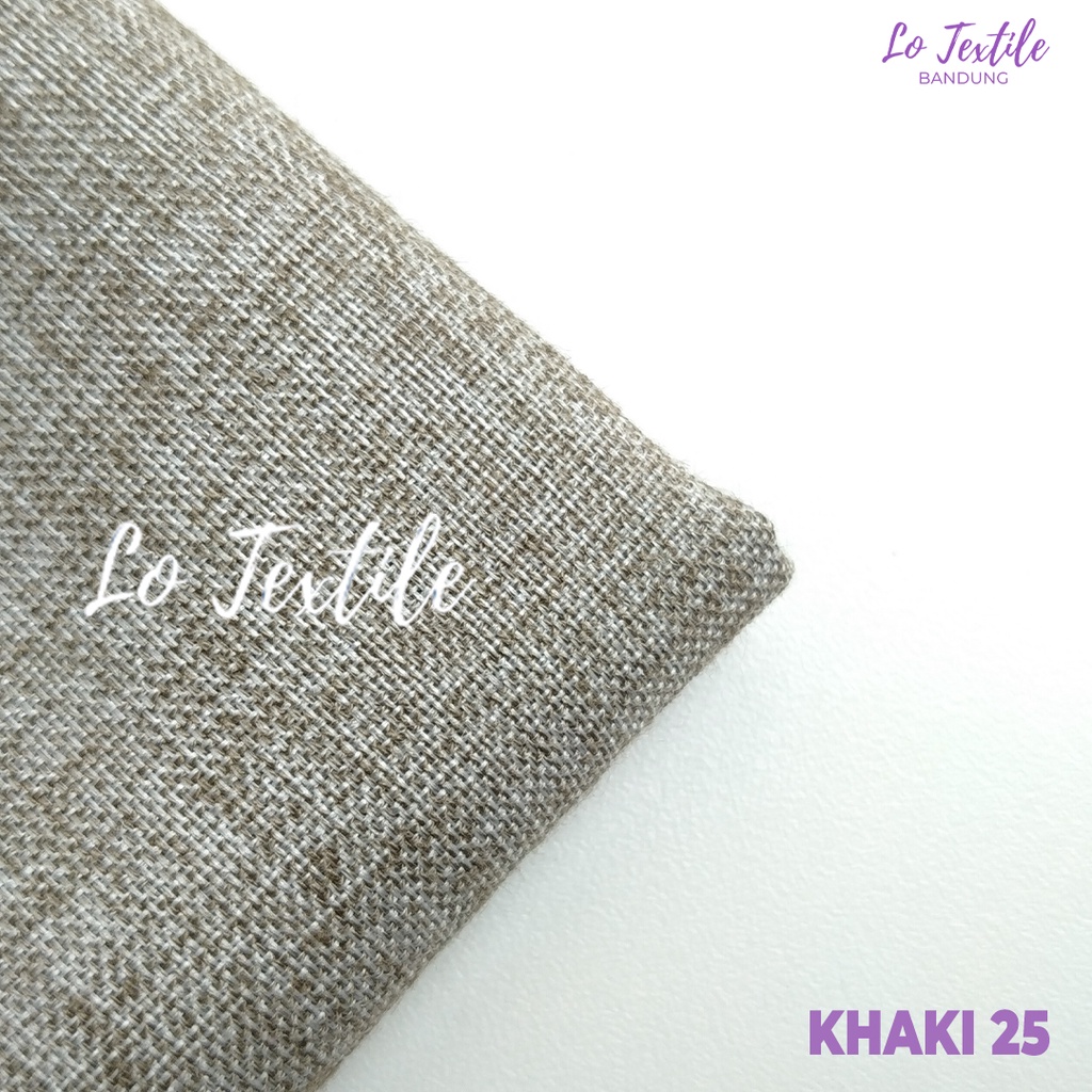 Kain Katun Madinah Fodu 0.5 Meter (Seri 1) - Bahan Cotton Madina Medina-Khaki - 25