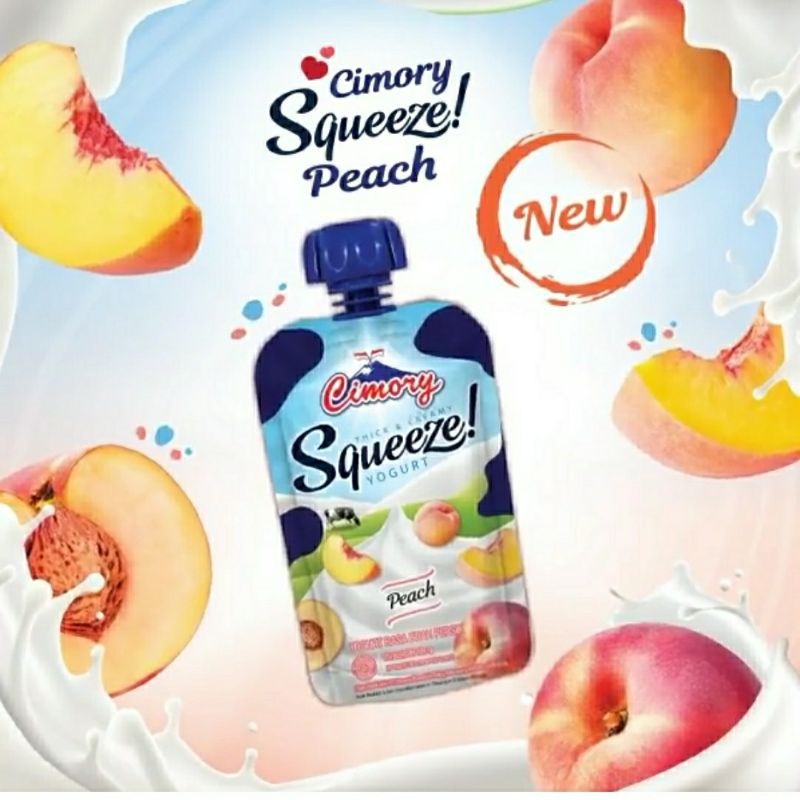 

Cimory Squeeze peach 120gr