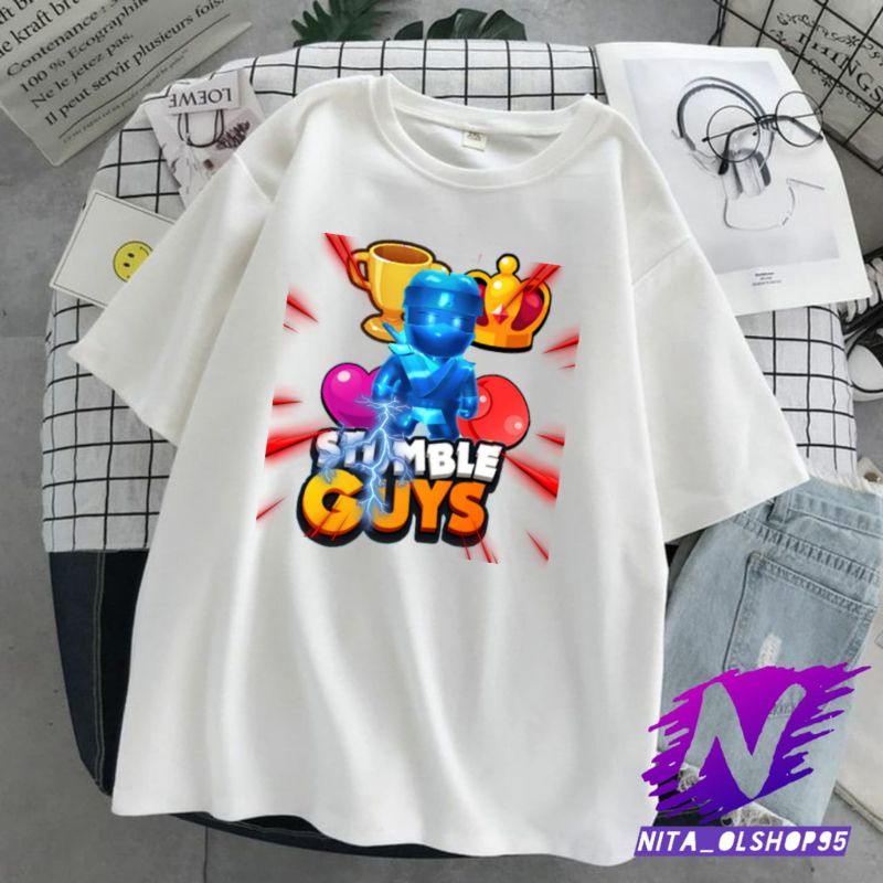 kaos anak stumb le guys baju anak stumble guys premiun DYNAMITRON