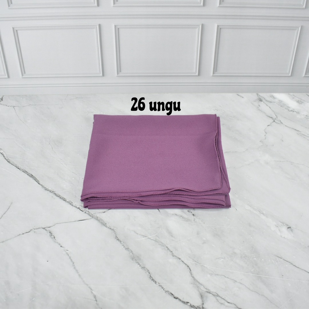 DIAMOND CREPE PASHMINA DIAMOND PREMIUM  JILBAB PASHMINA POLOS KERUDUNG PASHMINA DAIMOND WARNA 1-26 ungu