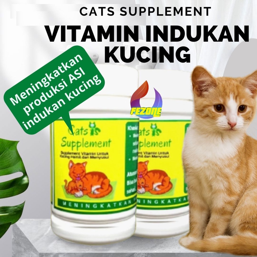 VITAMIN KUCING MENYUSUI LANCAR AIR SUSU INDUKAN FEZONE