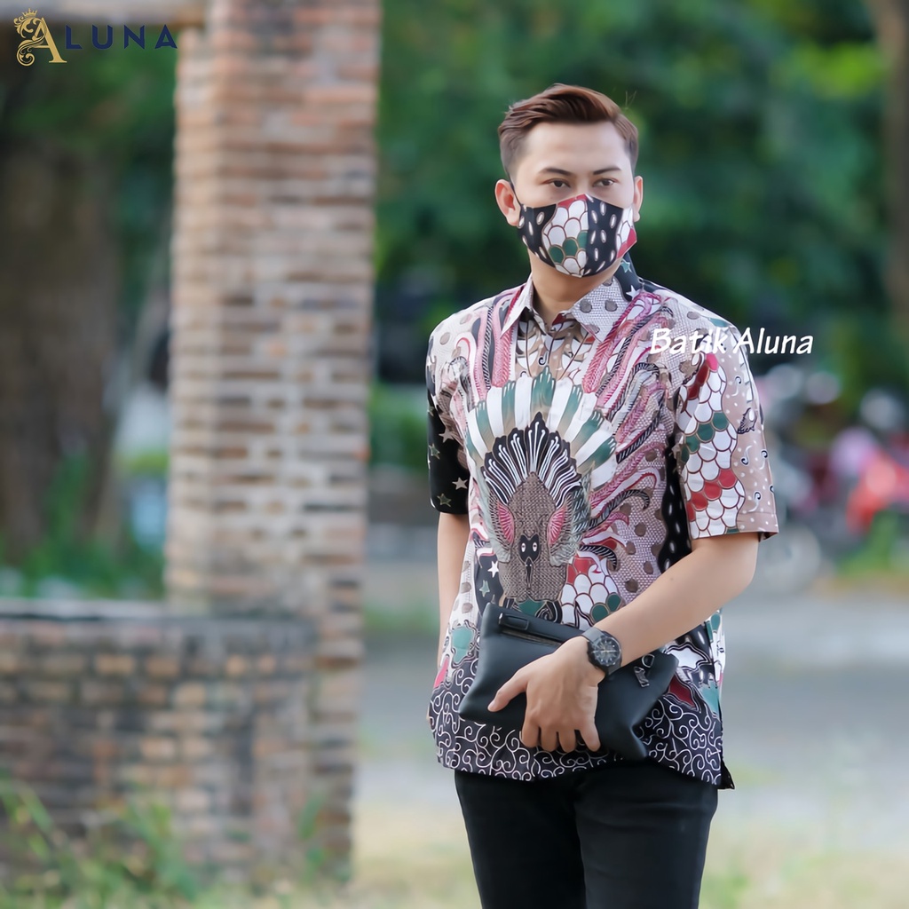 TERLARIS.!! BAJU BATIK PRIA LENGAN PENDEK KEMEJA BATIK PRIA KEREN MODERN BATIK COWOK KEKINIAN PD 006