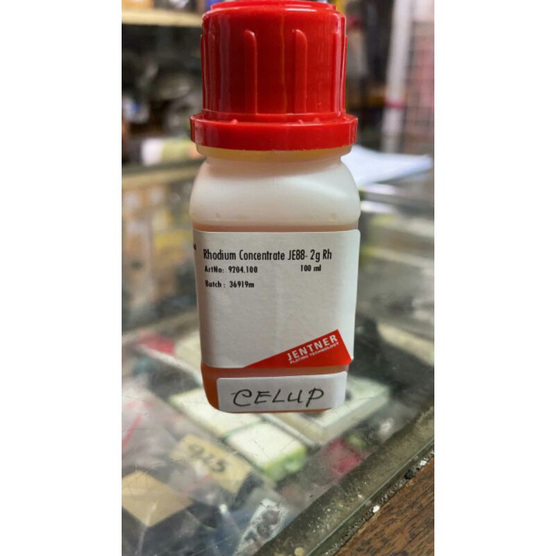 jentner rhodium concentrate rh2 gr asli german, sepuh putih, saudara rhoduna j1,eceran 5 mili