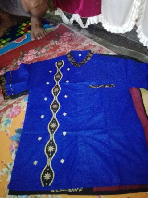 Nailo Batik Hrb026 Kenongo Kemeja Tosca Pendek Pekalongan Padi M L Xl Sogan Tulis Halus Kemeja Batik