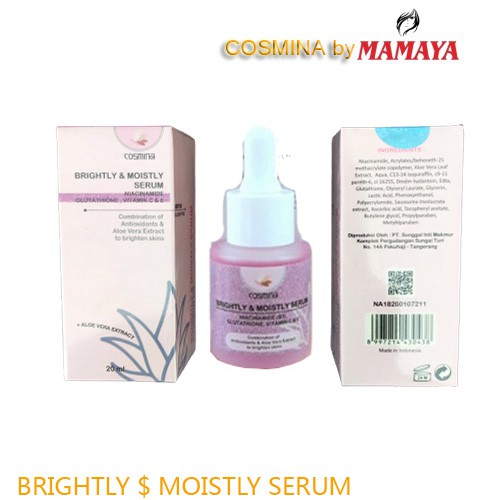 ✨SHASYA✨COSMINA SERUM GLOWING BPOM SERUM WAJAH | COSMINA FACE SERUM - SERUM WAJAH BRIGHTLY MOISTLY ANTI AGING ACNE BPOM