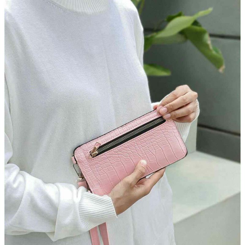 Terbaru - SLINGPHONE BAG CROCO / TAS SELEMPANG WANITA HP / TAS HP WANITA MULTIFUNGSI - Tasready #0076