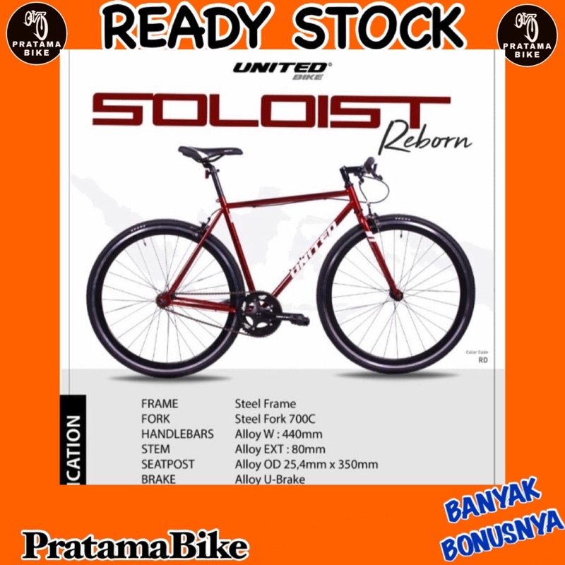 Sepeda Balap Roadbike United Soloist Reborn Terbaru