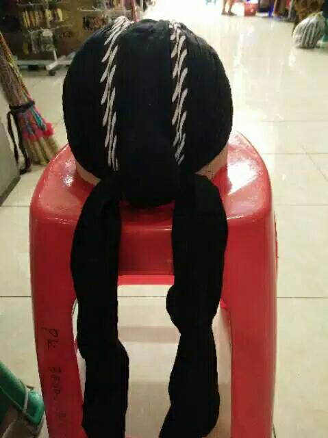 BLANGKON LIPAT lipat//MOTIF SAMURAI PUTIH