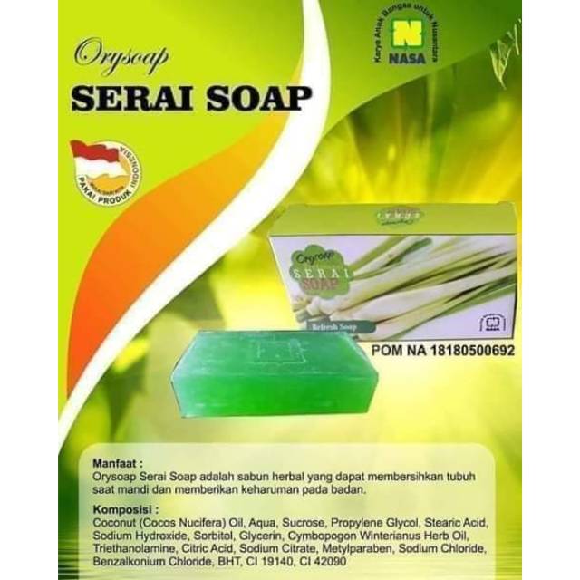 Sereh Soap NASA - Sabun Sereh NASA