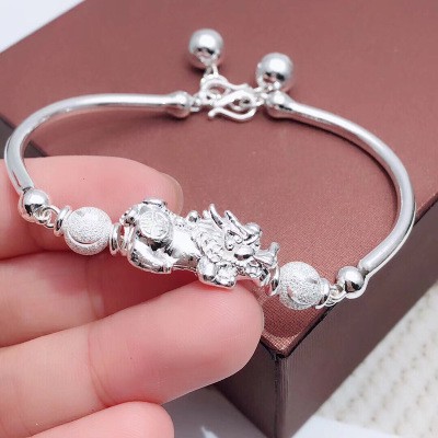 925 perak sterling gelang riak air gelang fashion perhiasan wanitagelang etnik gaya retro gelang fashion perhiasan unisex / gaya etnik gelang retro fashion perhiasan