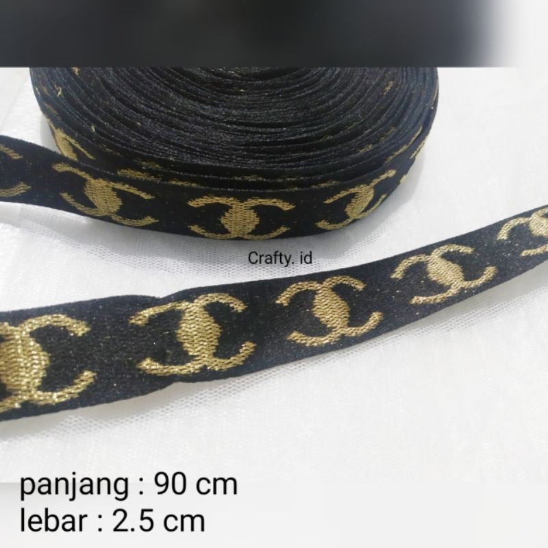 pita channel - pita rib - pita list baju celana jaket tas - pita motif