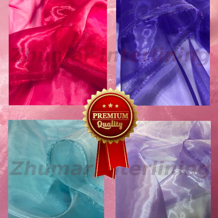 Kain Bahan Organza Organdi Kain Kaca Premium Soft Touch High Luster