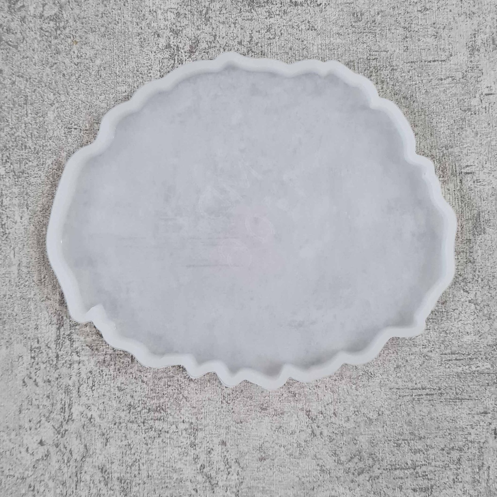 CETAKAN SILIKON MOLD RESIN COASTER Abstract Shape