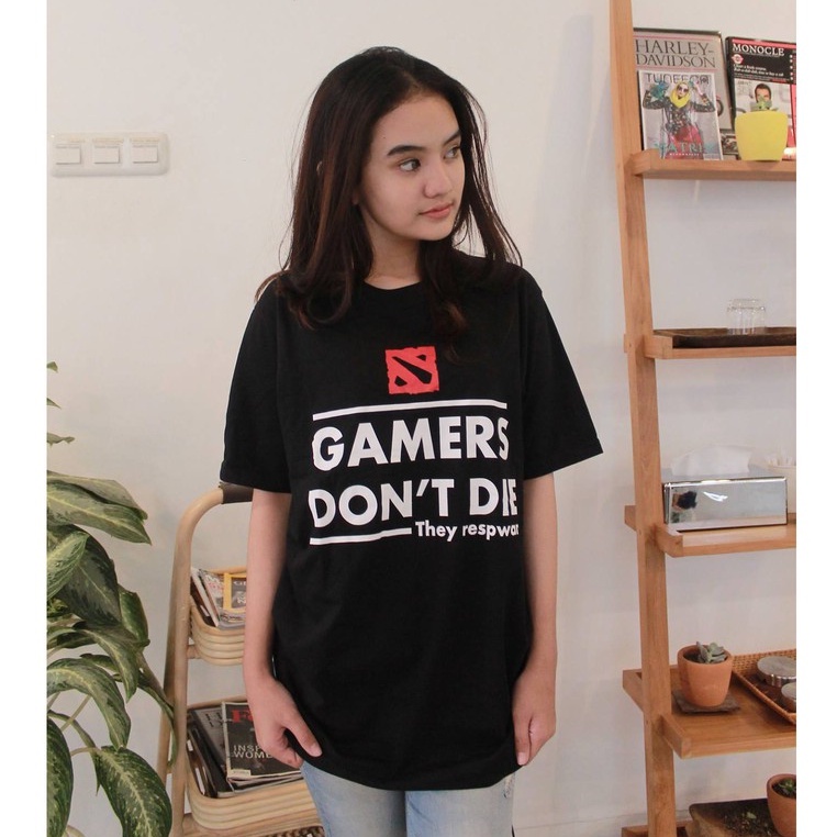 Kaos Dota2 Gamers Don't Die, they Respawn Black