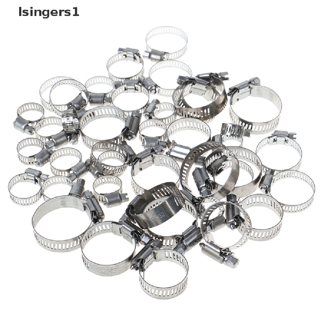 (lsingers1) 5pcs / set Klem Selang Bahan Bakar Bahan Stainless Steel 304