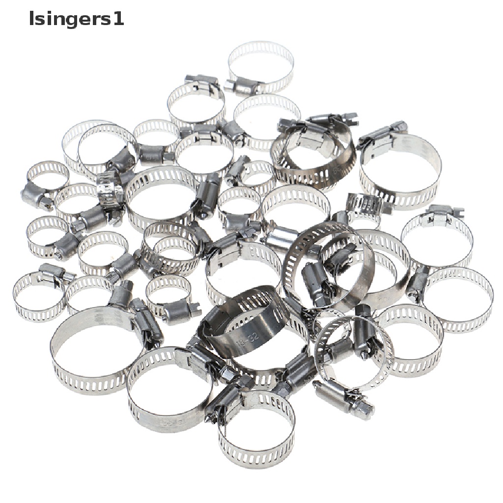 (lsingers1) 5pcs / set Klem Selang Bahan Bakar Bahan Stainless Steel 304