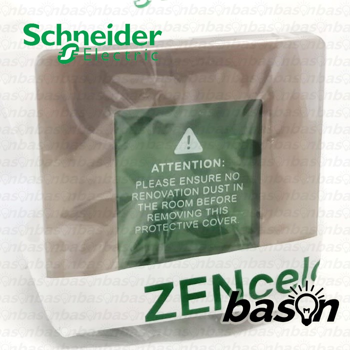 SCHNEIDER ZENcelo 2 Gang 1 Way - Saklar 2 Tombol 1 Arah - Full Flat Switch - Saklar Datar