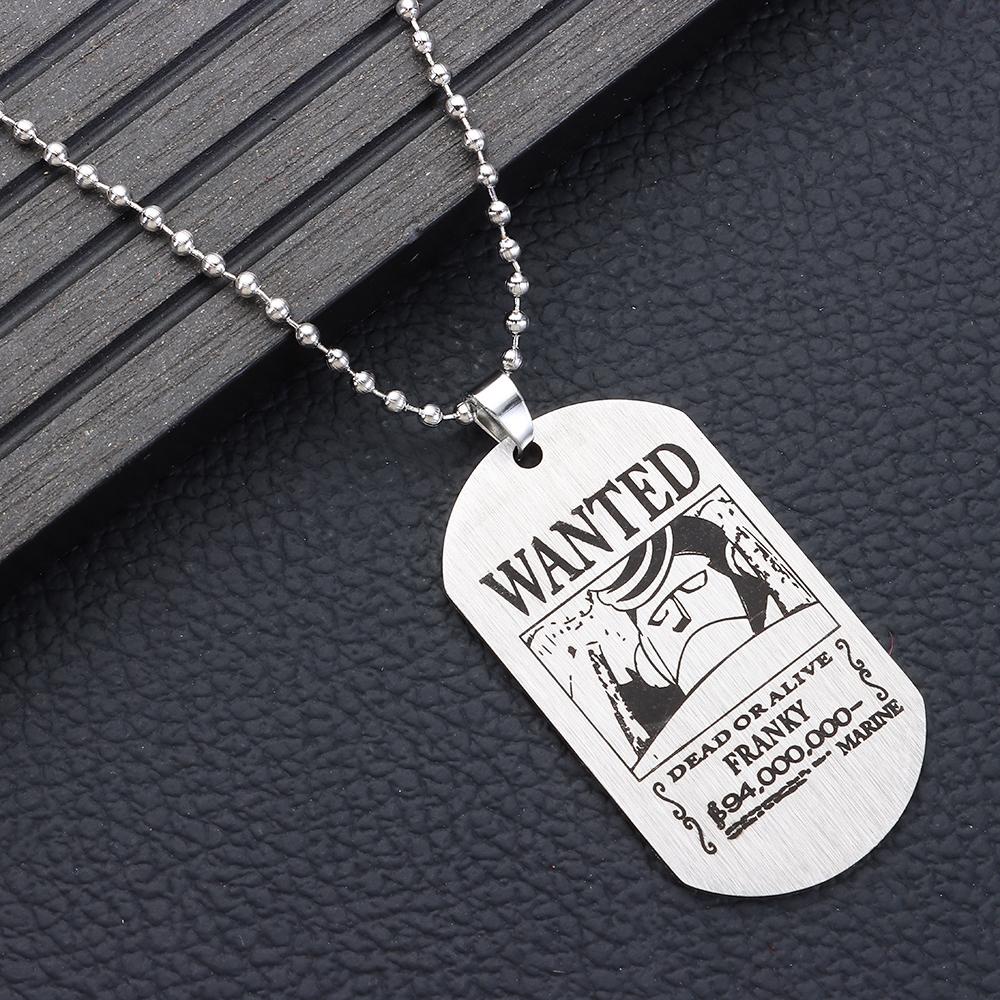 Wonder One Piece Kalung Perhiasan Punk Liontin Vintage Luffy Zoro