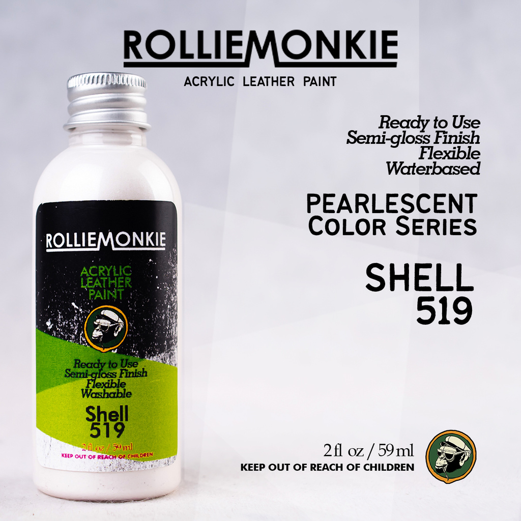 

Rolliemonkie Cat Acrylic Leather Paint - Shell Pearl, not angelus