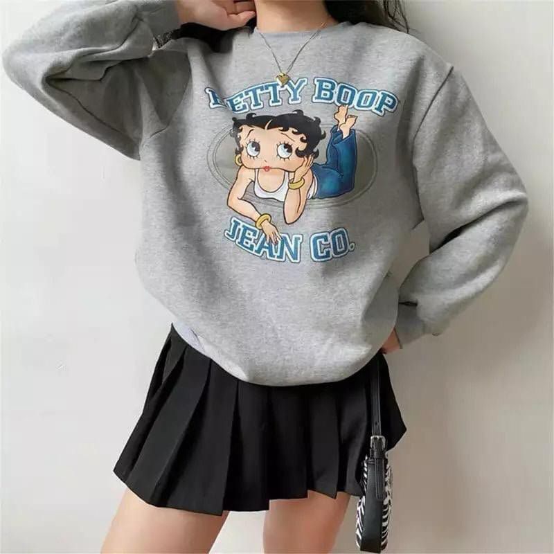 NEW!! BETTY BOOP OVERSIZE SWEATER UNISEX