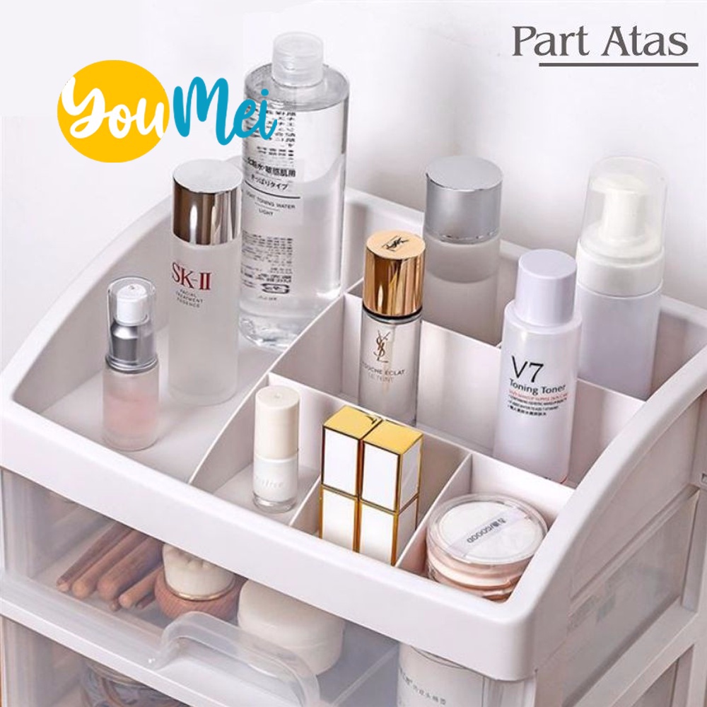 Rak Kosmetik serbaguna /Laci Kosmetik Plastik 3 Susun / Rak Makeup Organizer - 1043