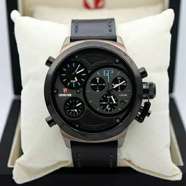 Jam Tangan Pria Expedition E 6396 Black Grey