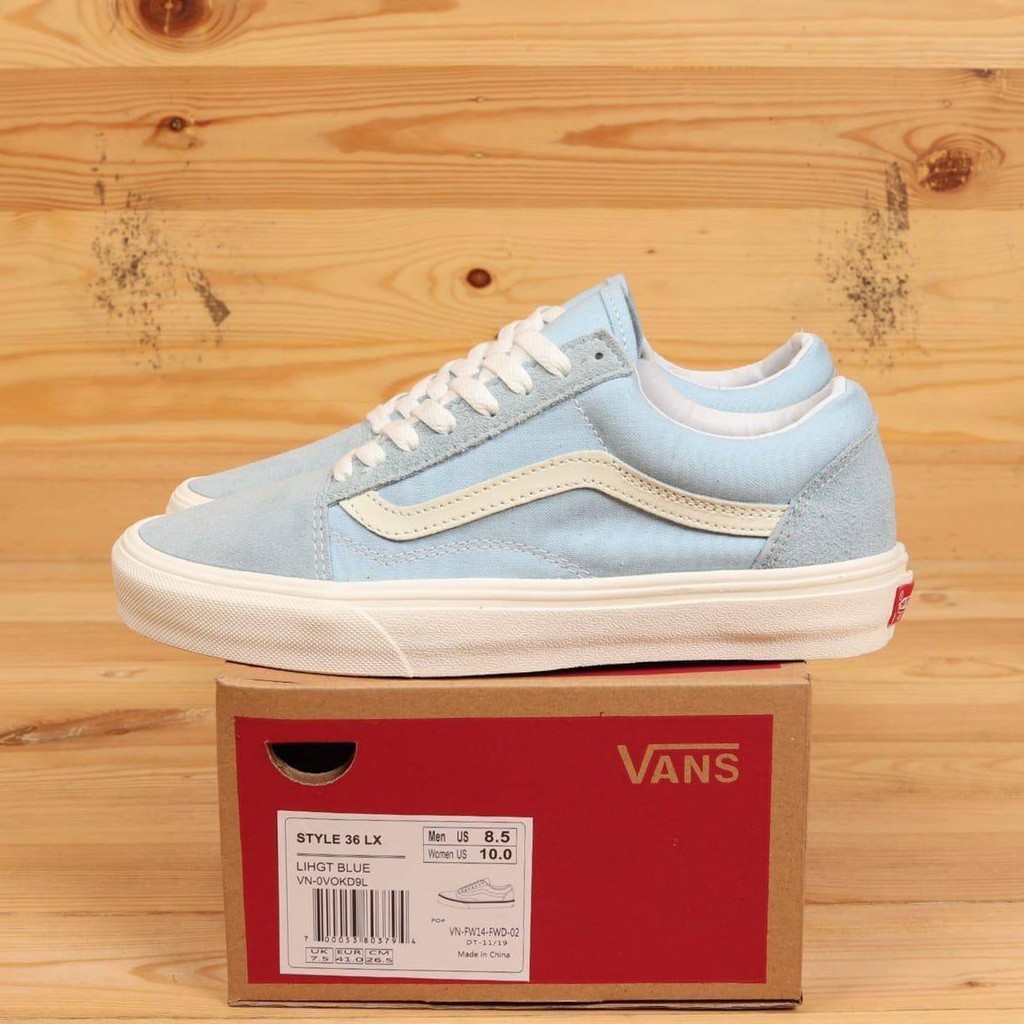 vans old skool womens baby blue