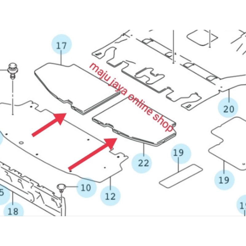 Cover / Papan Tutup Box Bagasi All New Ertiga Original GL GX