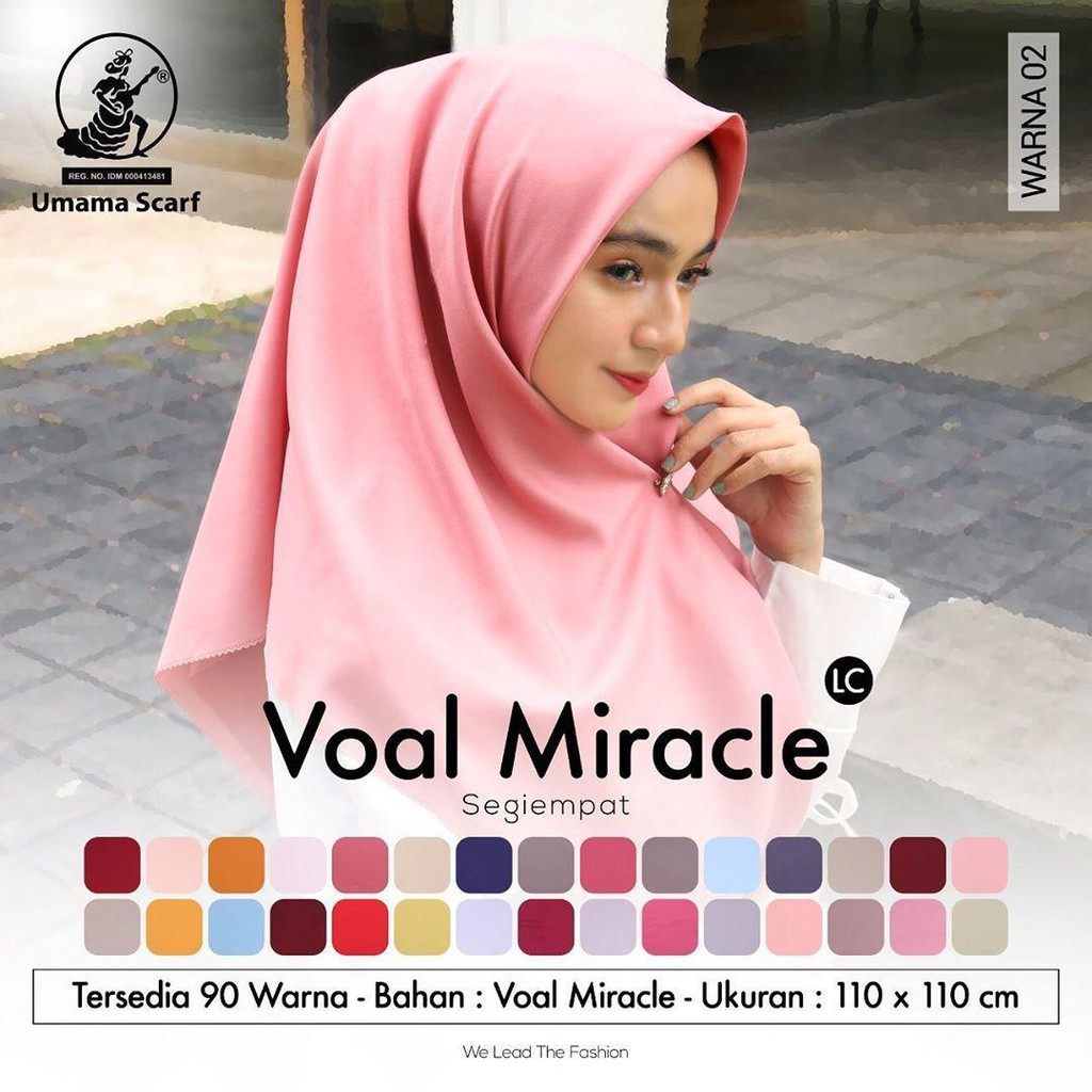 UMAMA HIJAB SYARI VOAL / JILBAB UMAMA / UMAMA MOTIF / SEGI EMPAT GROSIR