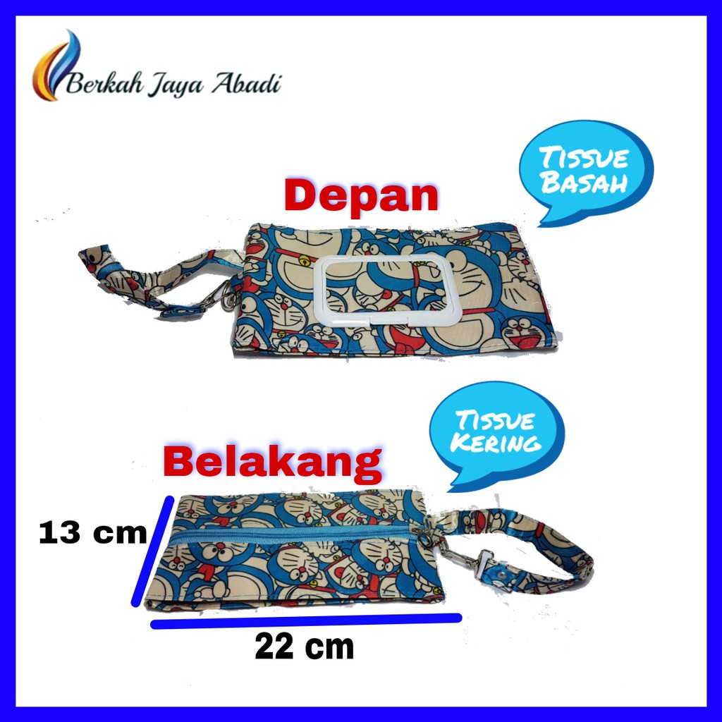 Pouch Tissue 2 IN 1 / Tempat Tissue Kering dan Tissue Basah