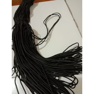Tali karet elastis 3 mm per bungkus 10 m bulat untuk tali Tali karet elastis 3 mm per bungkus 10 m bulat untuk tali