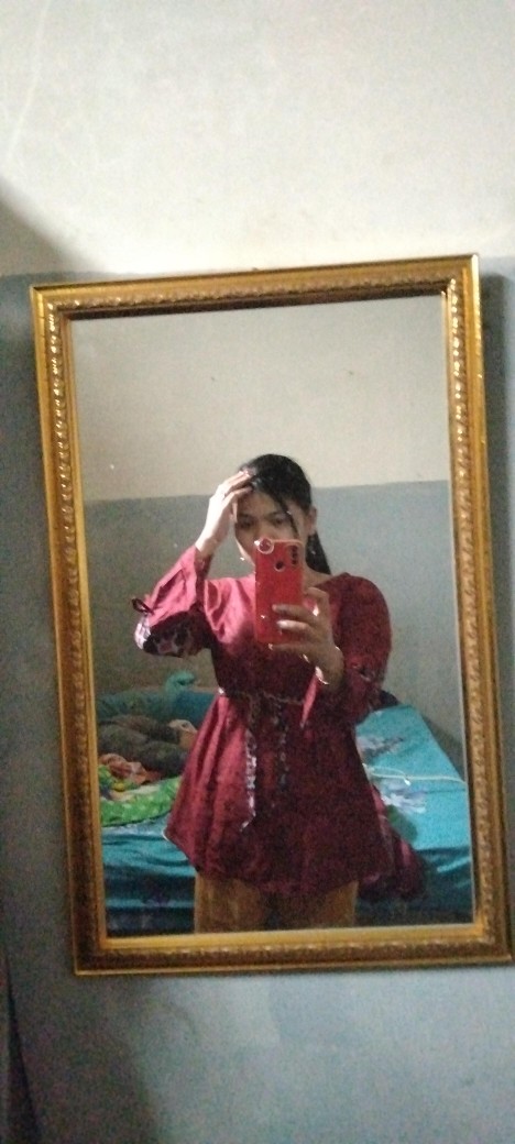 Batik Couple Keluarga Seragaman Sarimbit Batik Family Set Motif Mega Mendung Merah