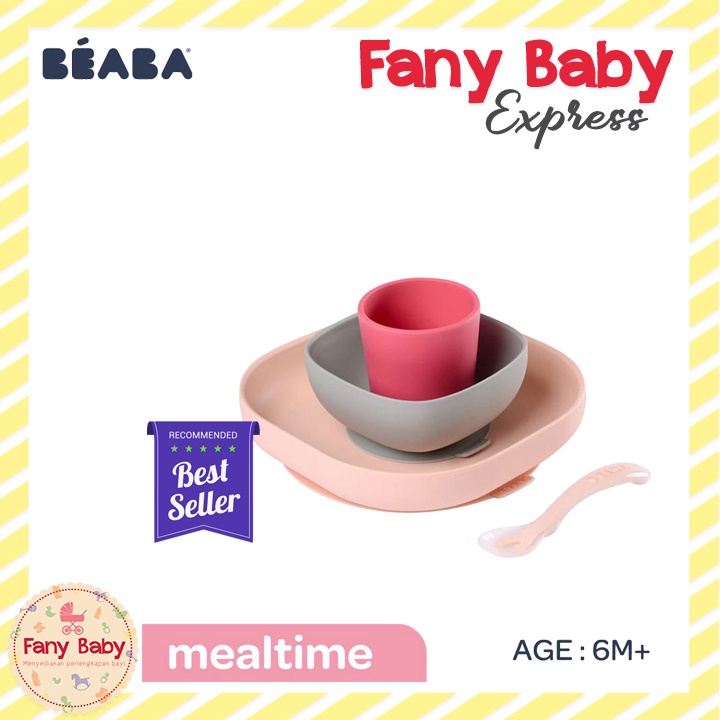 BEABA SILICON MEAL SET ( 4PCS )