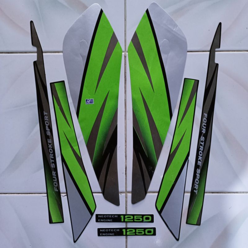 Striping gl max 1996 hijau silver stiker bodi gl max hijau