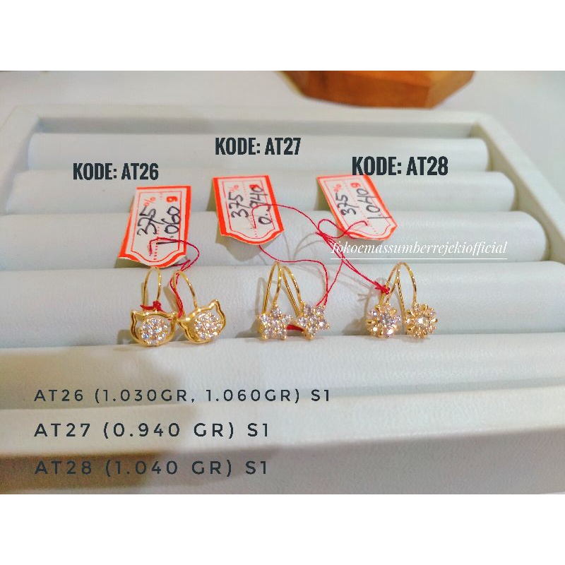 Anting / anting dewasa / anting desian / anting desian 375 / anting desian 8k / anting desian kadar 