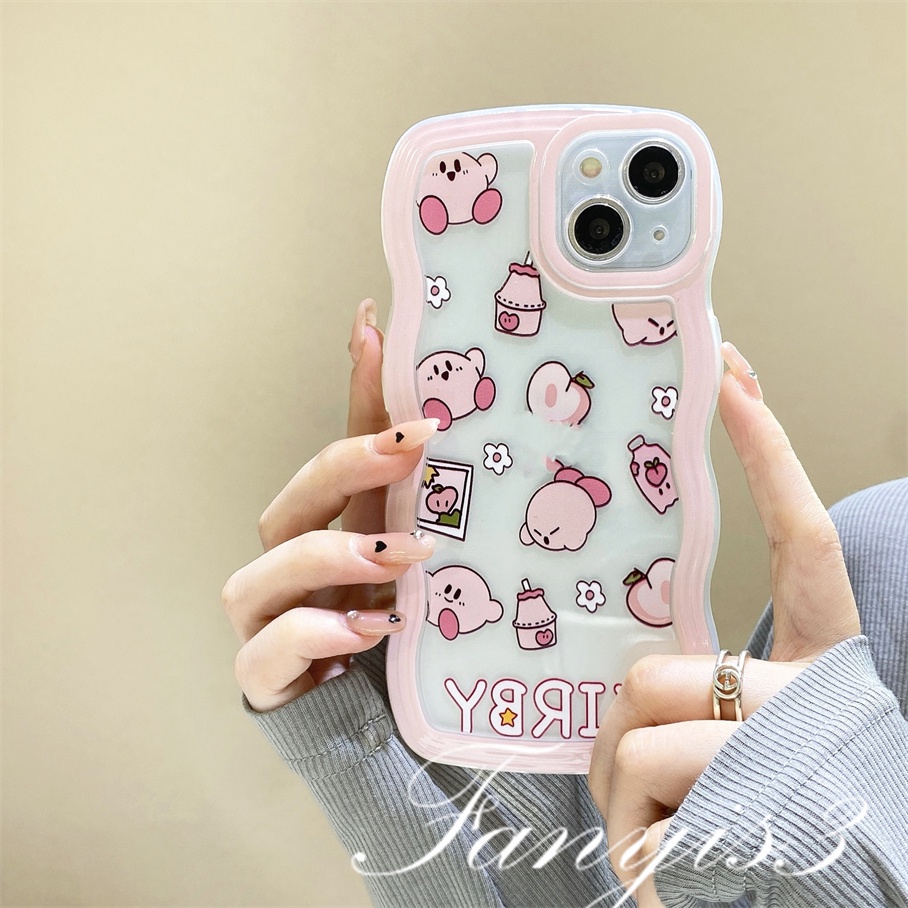 Redmi 12C A1 10C 10A 10 9 9A 9C 9T Note 11 Pro+ 11s 11 10s 10 9s 9 8 Pro Xiaomi Poco X4Pro X3 Pro X3NFC M4 F3 Mi 11 Lite 10TPro Cartoon Cute Pig Wavy Edge Phone Case Clear TPU Soft Cover