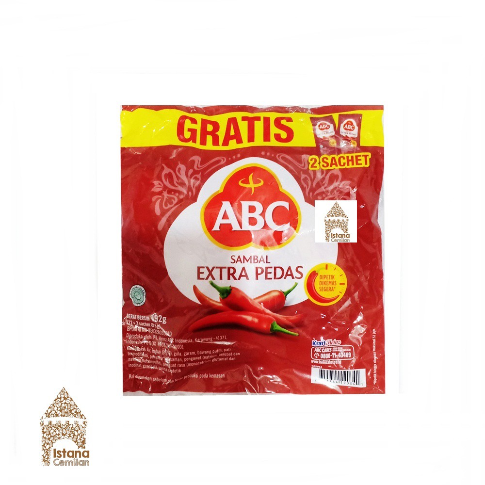 

ABC Sambal Pack (isi 22 sachet) | Extra Pedas / Sambal Asli