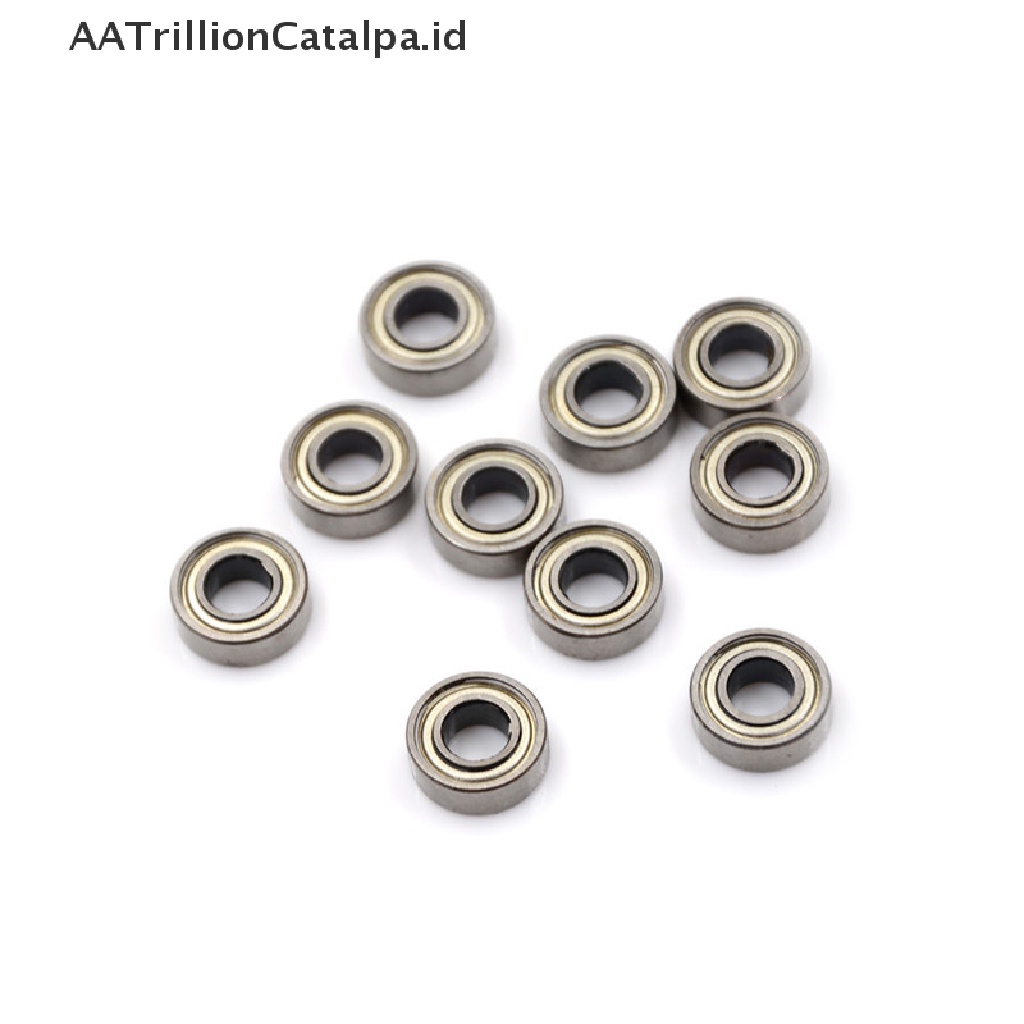 Aatrillioncatalpa 10pcs 693ZZ Miniatur Bola Bearing Ukuran 3x8 X 4mm