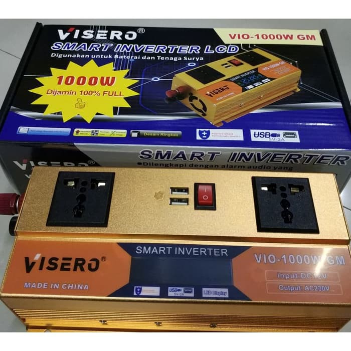 Power Inverter Smart Visero with LCD Display 1000W (VIO-1000W GM)