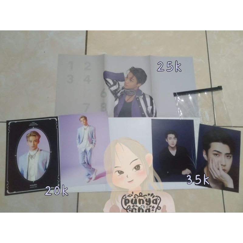 POSTCARD SEHUN, PORTRAIT UNIVERSE MARK LEE, POSTER SG18 KAI EXO