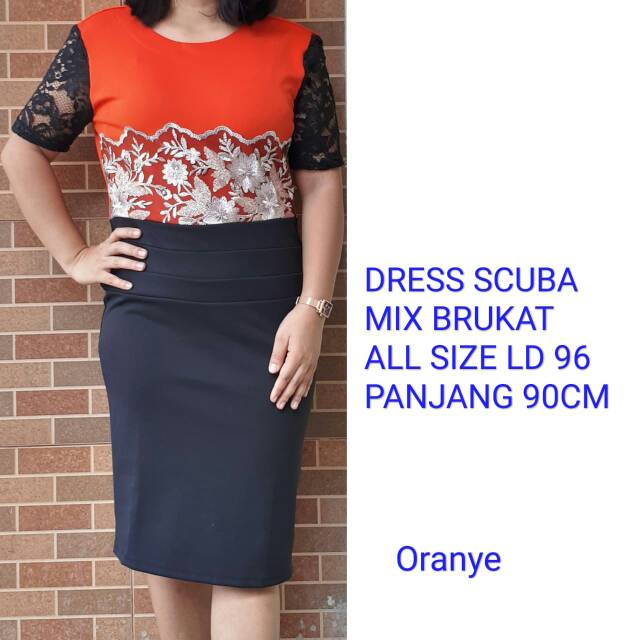 DRESS SCUBA MIX BRUKAT