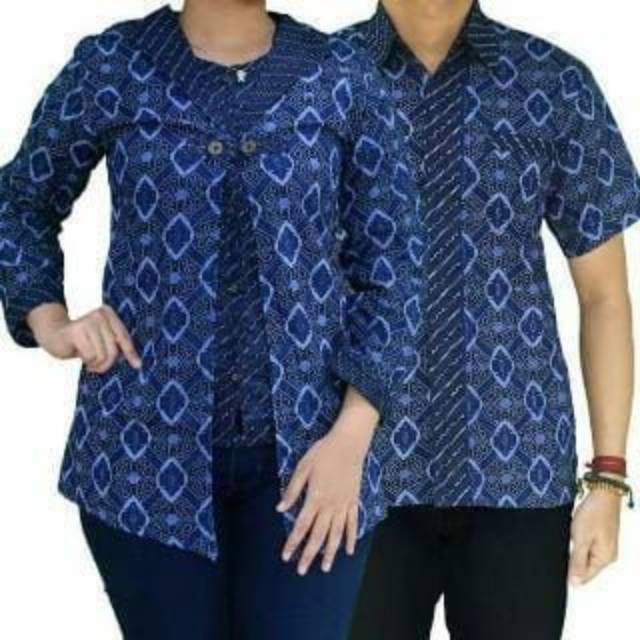 Kemeja baju batik pria dan wanita seragam kantor WAjik