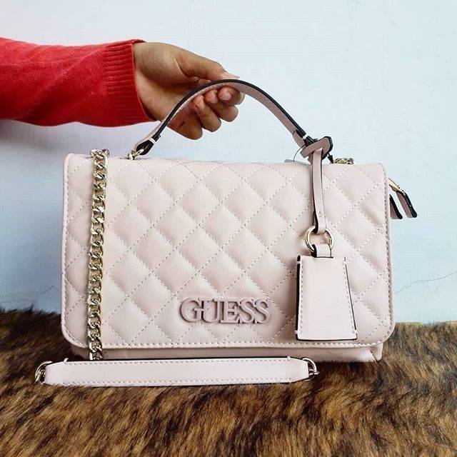 Original Guess Elliana Detail Gold Semua Crossbody Medium Size