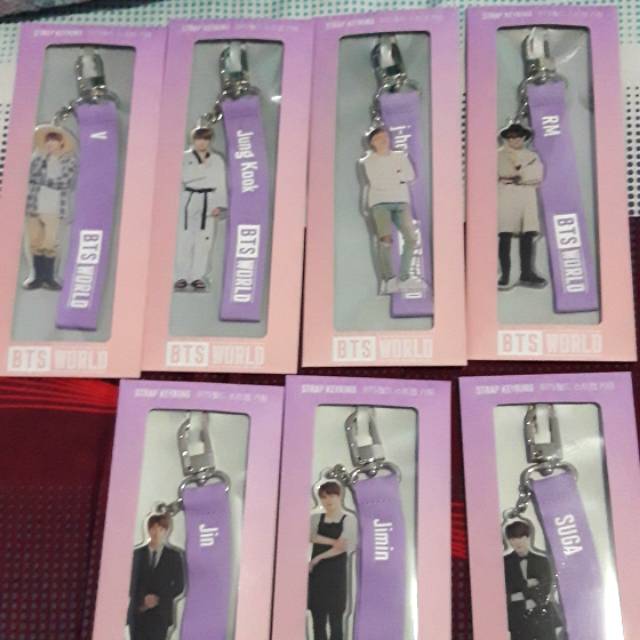 BTS WORLD STRAP KEYRING