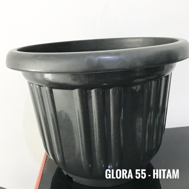Pot Kembang | Pot Tanaman | Pot Plastik | Pot Besar | Pot Jumbo Glora 55 Hitam