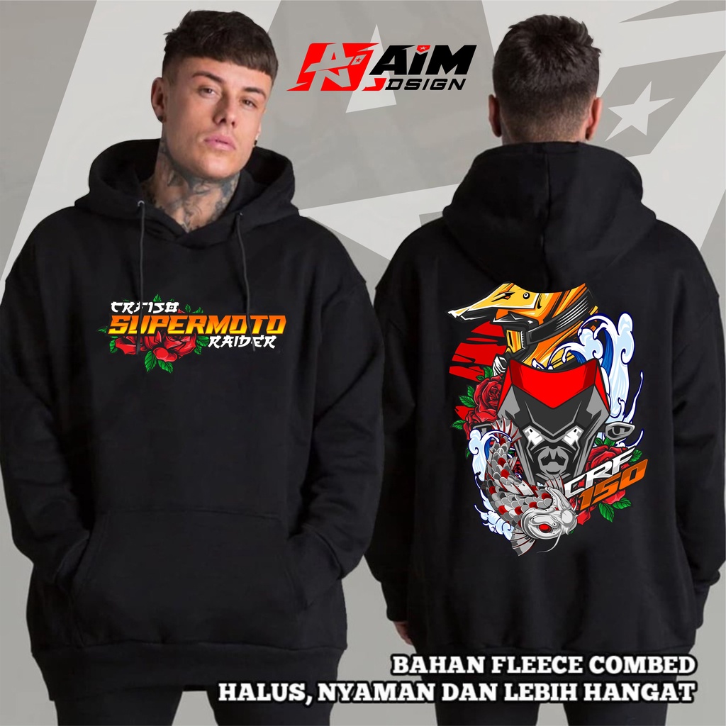JAKET HOODIE SUPERMOTO CRF SUPERMOTO INDONESIA